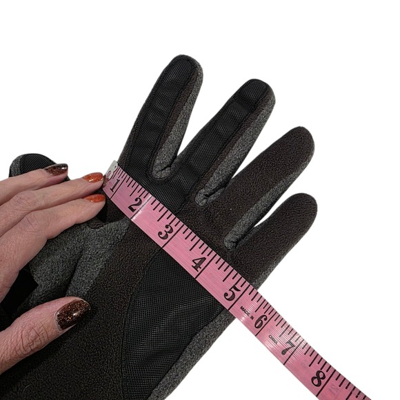 Isotoner Ultradry Gloves Unisex Black Gray M/L Cold Weather Warm Outdoor Lined - Picture 9 of 10